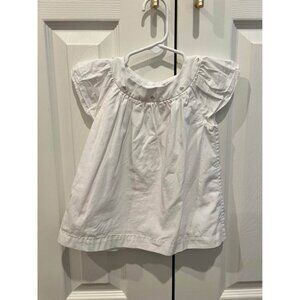 Adorable ralph lauren girls white shortsleeve dress with floral embroidery